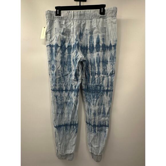 Cloth & Stone Anthropologie‎ Blue Lyocell Tie-Dyed Chambray Joggers Women's Sz M - Picture 7 of 10
